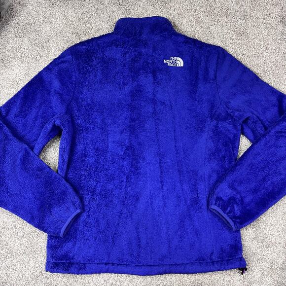 The North Face Purple and Magenta fuzzy full zip jacket coat women's small - Picture 2 of 9